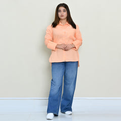 Women Basic Half Placket Shirt – 3 Colors