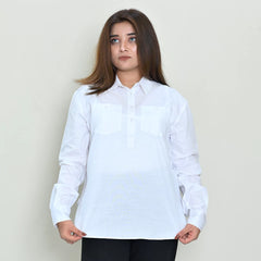 Women Basic Half Placket Shirt – 3 Colors