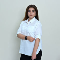 Women Basic Half Placket Shirt – 3 Colors