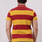 Mens winery stripe polo shirt