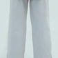 Women Basic Wide Leg Trouser - Quite Grey