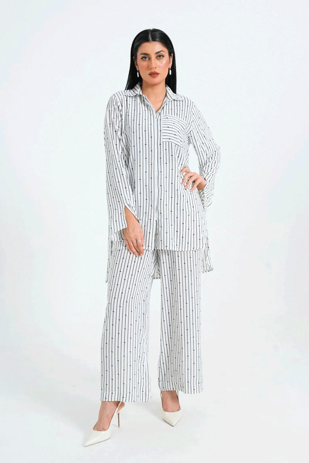 Women Co ord Set - White