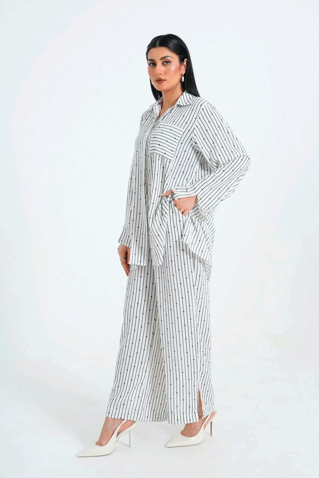 Women Co ord Set - White