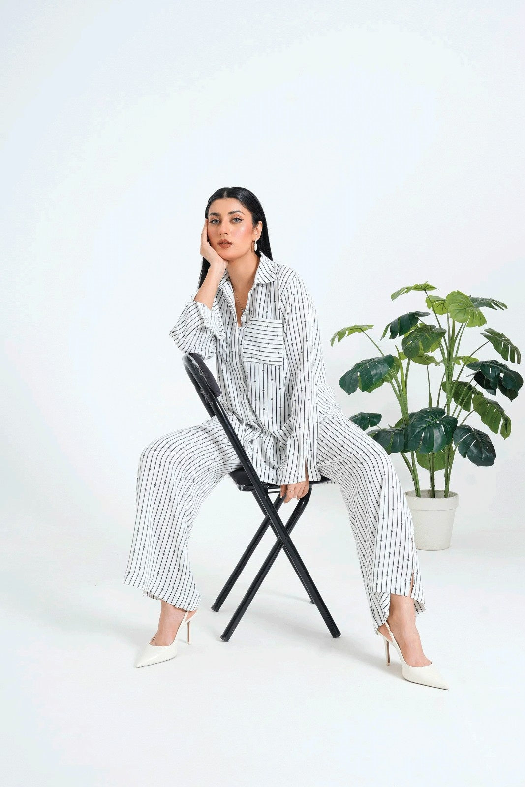 Women Co ord Set - White