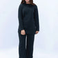 Women Plain Co-Ord Set - Black