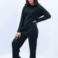 Women Plain Co-Ord Set - Black