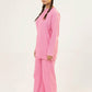 Women Plain Co-Ord Set - Pink