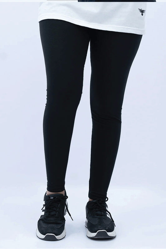 Women Plain Tights - Black