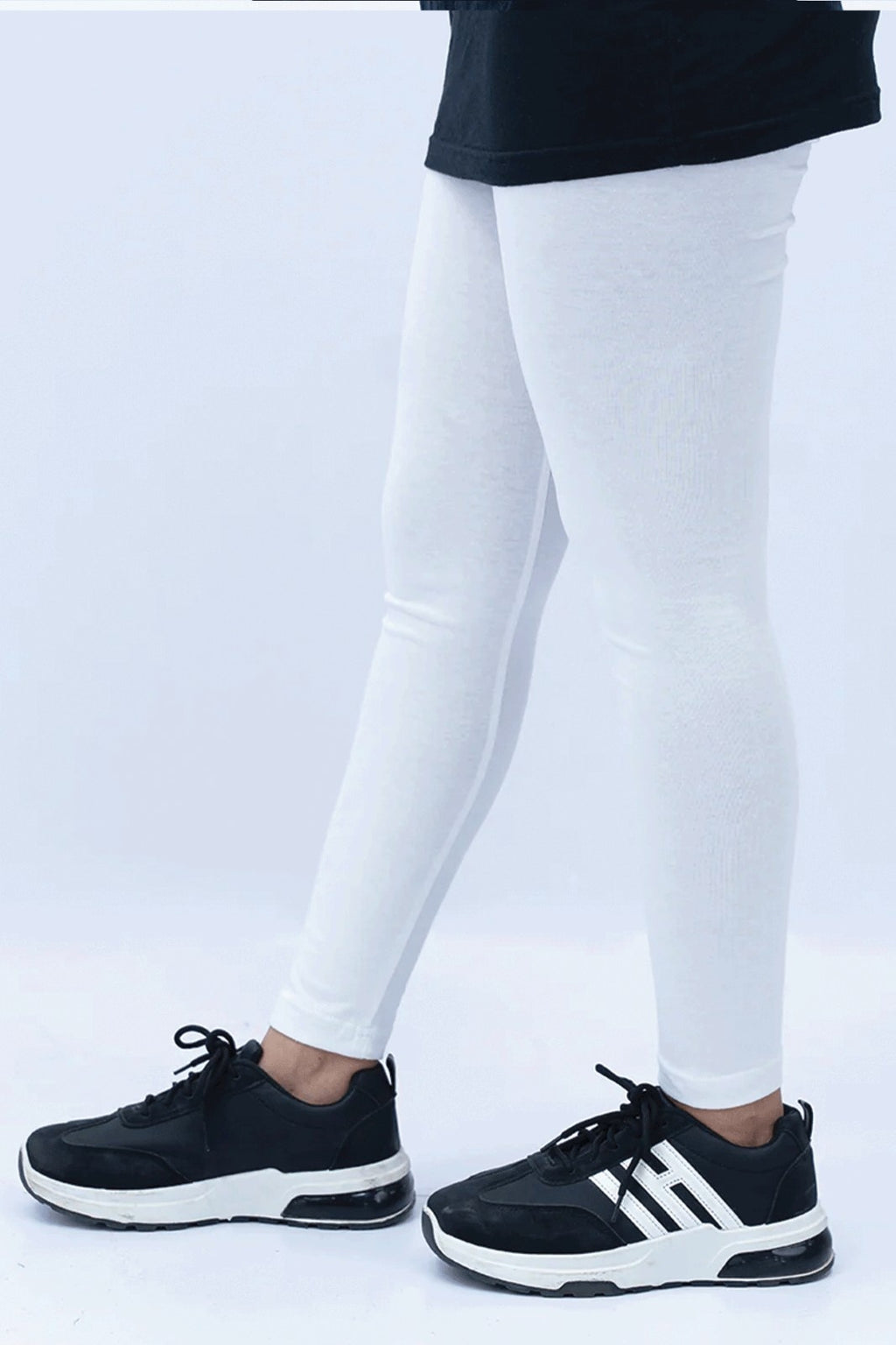 Women Plain Tights - White