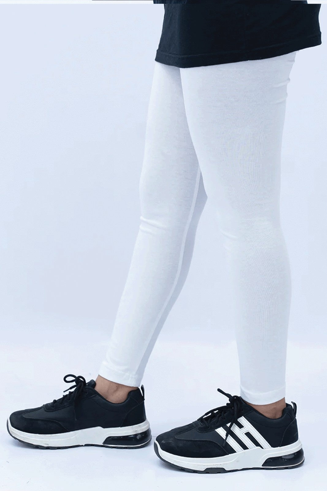 Women Plain Tights - White