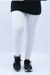 Women Plain Tights - White