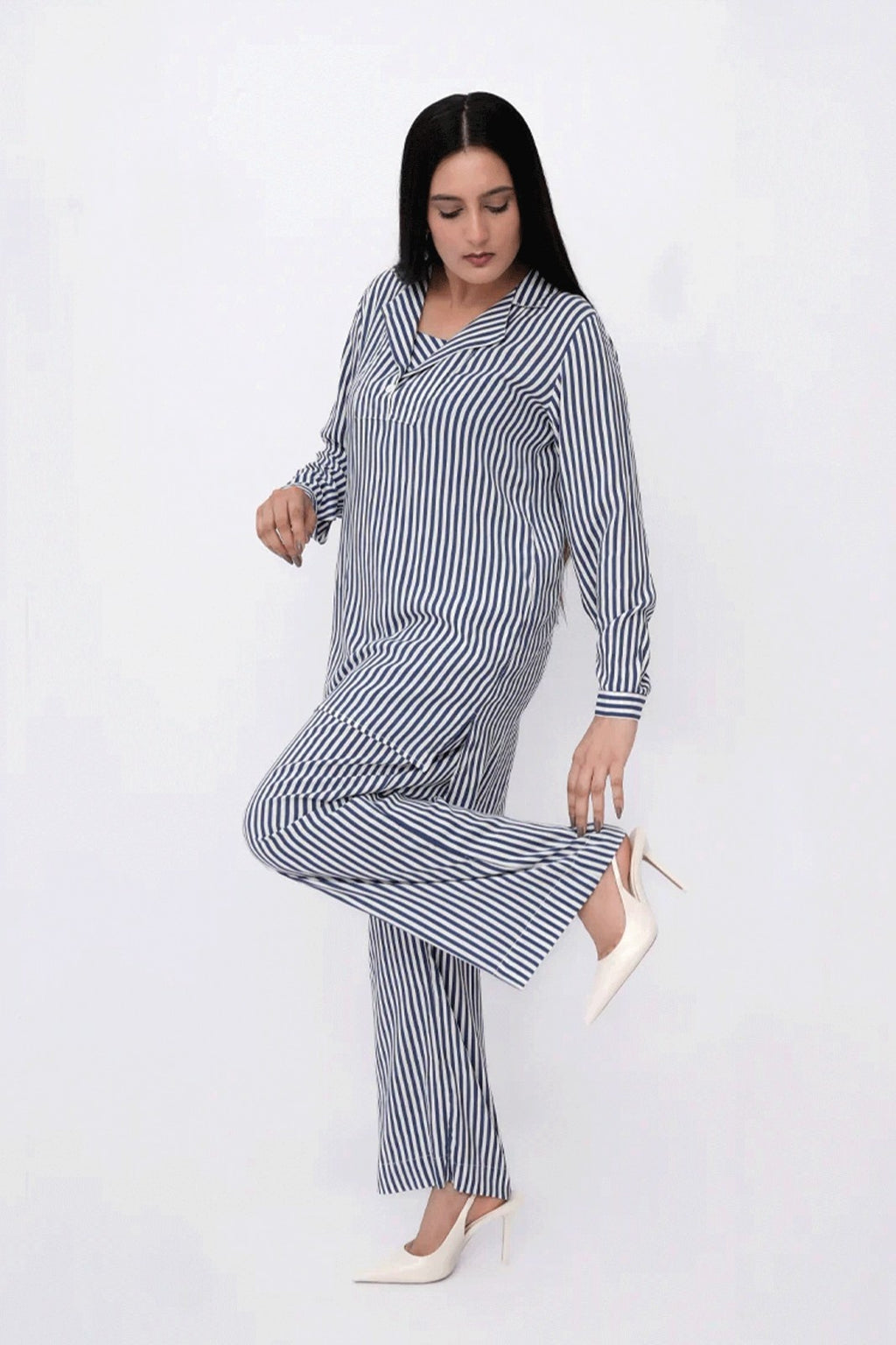 Women Stylish Co-Ord Set	- Blue