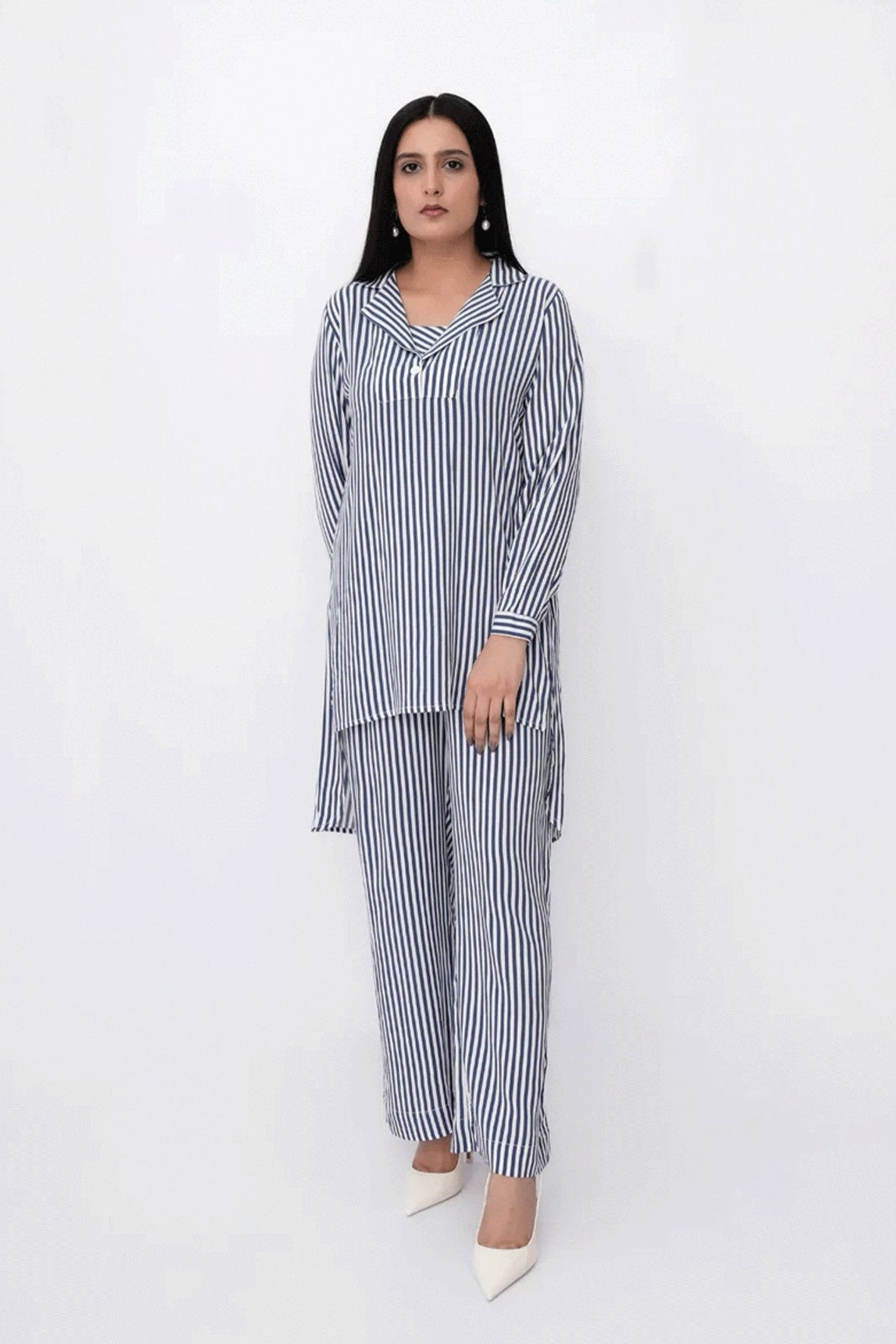 Women Stylish Co-Ord Set	- Blue