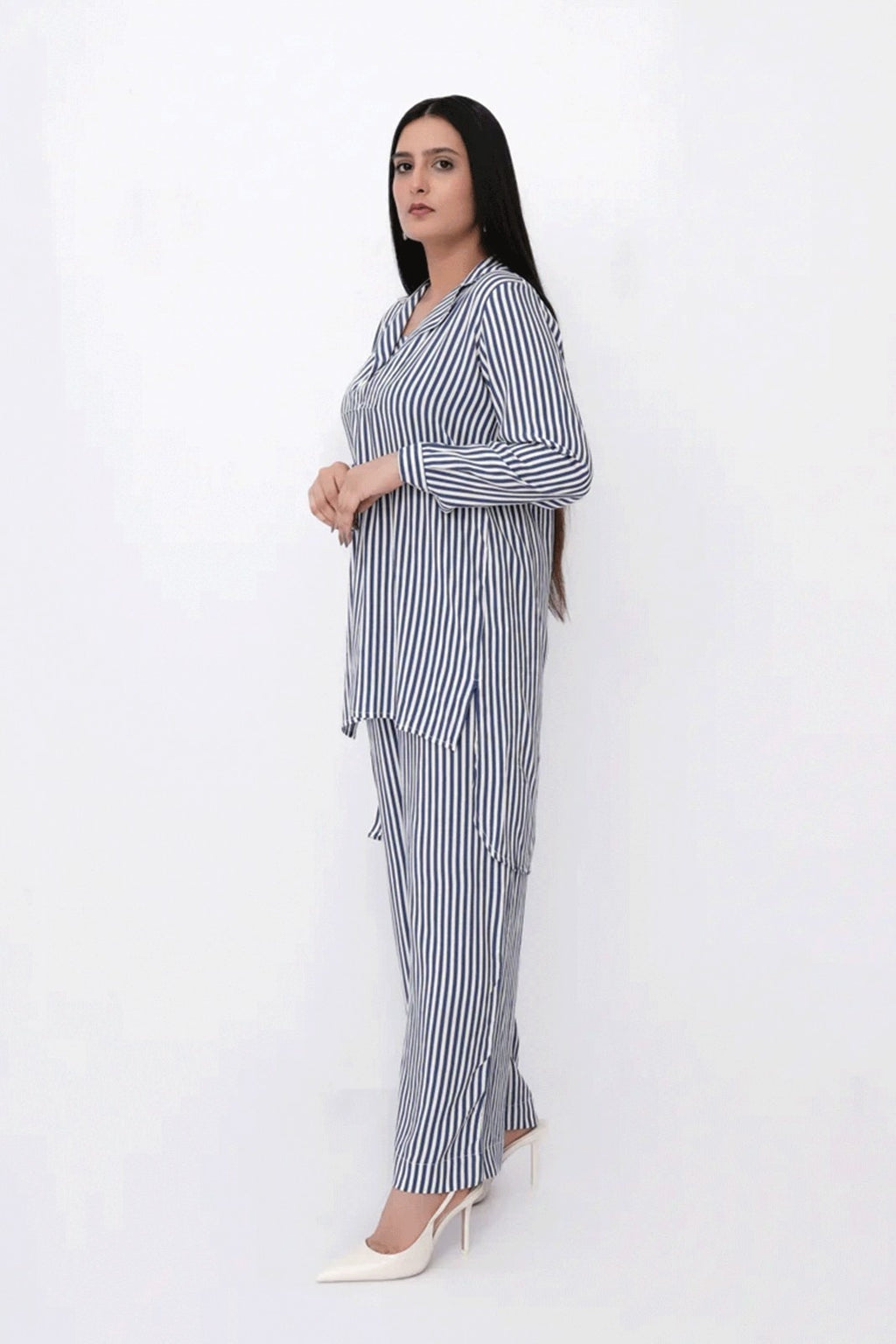 Women Stylish Co-Ord Set	- Blue