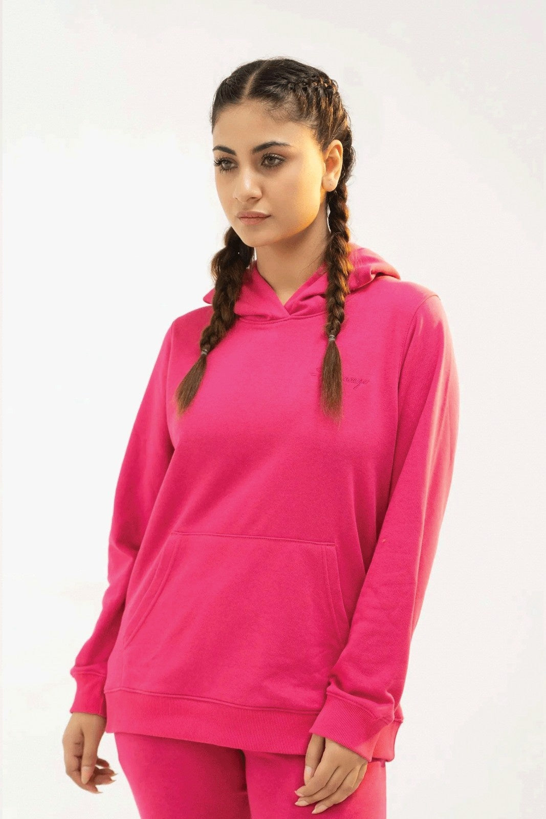 Women Tracksuit Regular - Fuchsia Pink