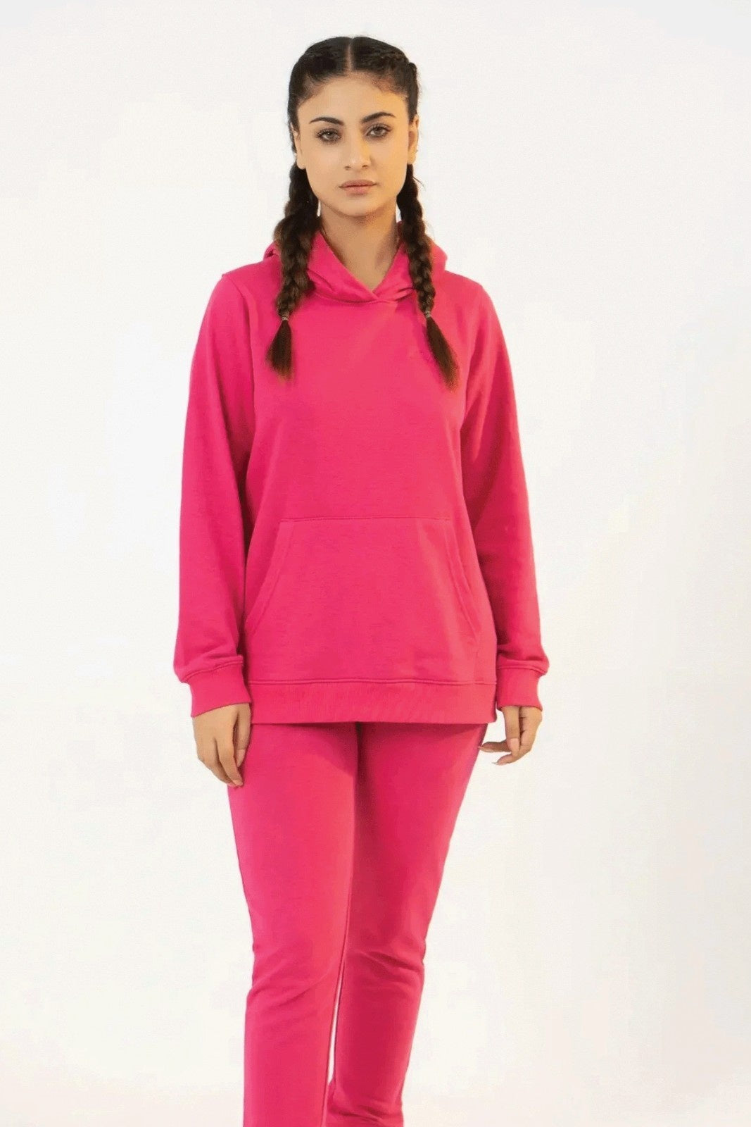 Women Tracksuit Regular - Fuchsia Pink