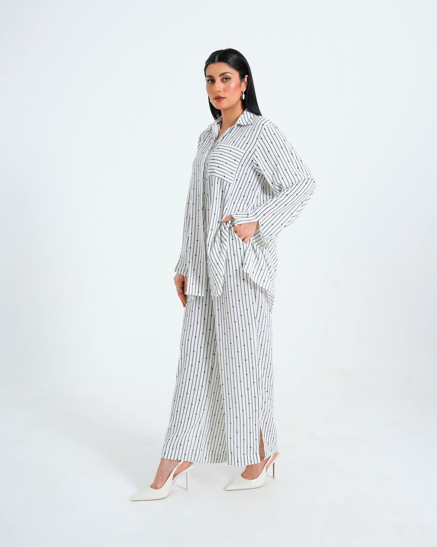Women Co ord Set - White