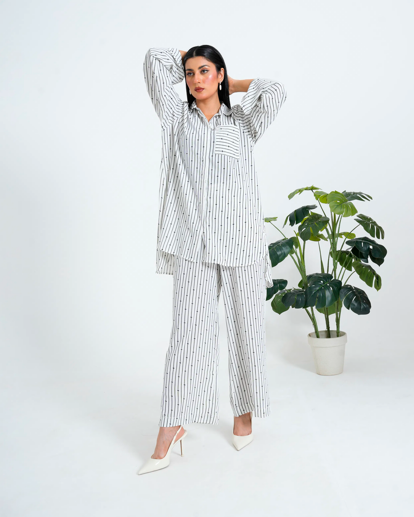 Women Co ord Set - White