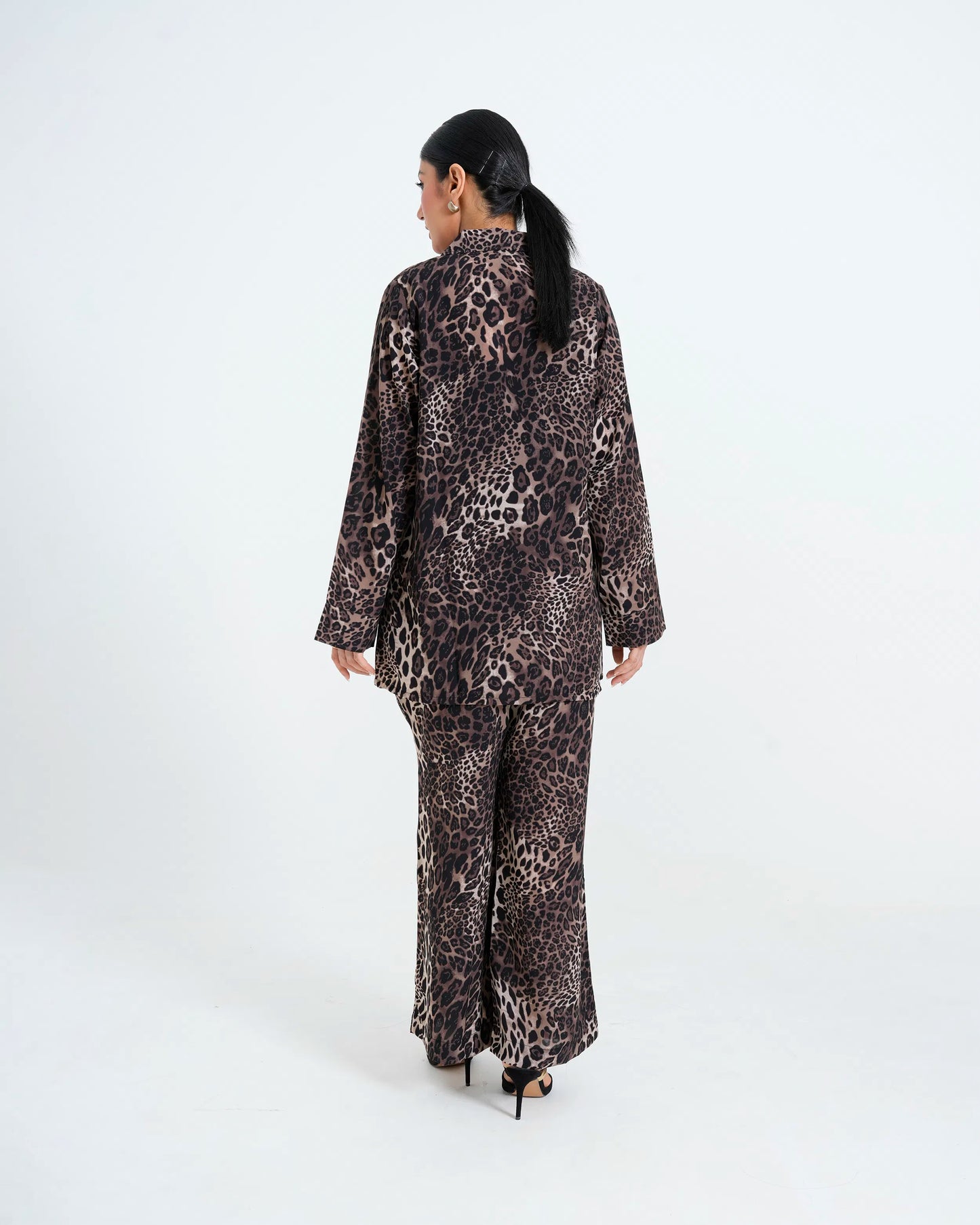 Women Leopard Print Co-Ord Set