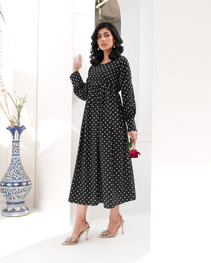 Women Maxi Dress - Black