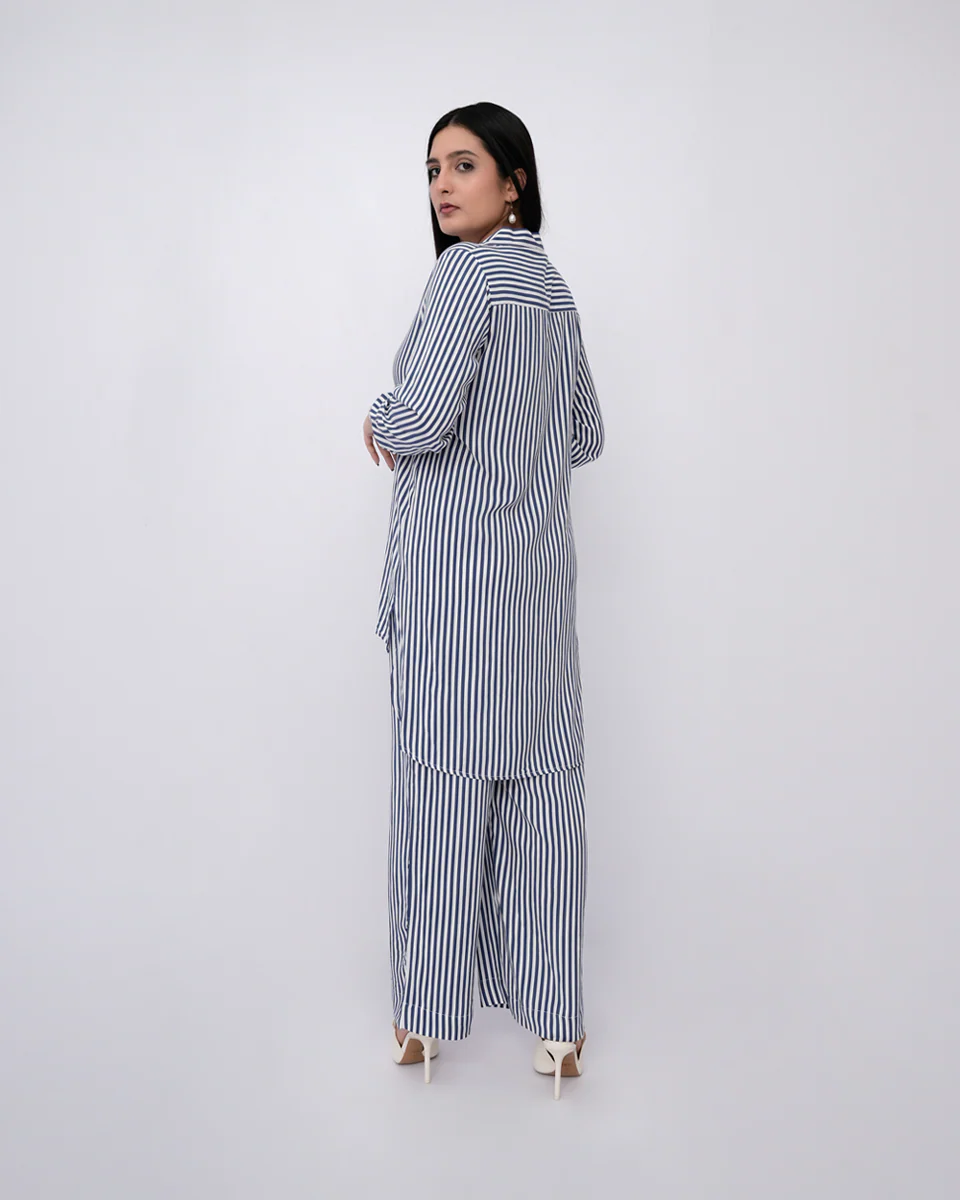 Women Stylish Co-Ord Set	- Blue