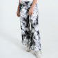 Women Tie & Dye Wide Leg Jeans – Black