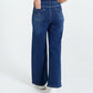 Women Wide Leg Denim Jeans – Navy Blue