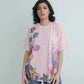 Women Graphic Oversized T-Shirt – Pink