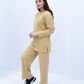 Women Plain Co-Ord Set - Beige