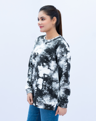 Women Sweatshirt Tie & Dye Regular Fit