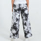 Women Tie & Dye Wide Leg Jeans – Black