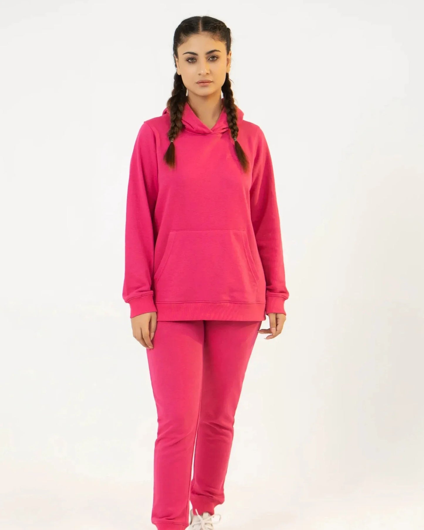 Women’s Fuchsia Pink Regular Tracksuit