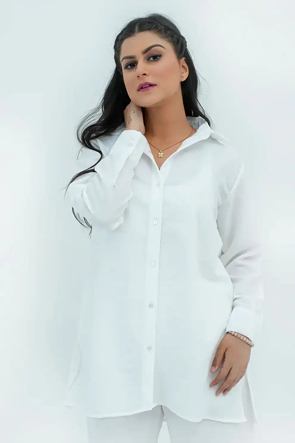 Women’s White Basic Co-Ord Set