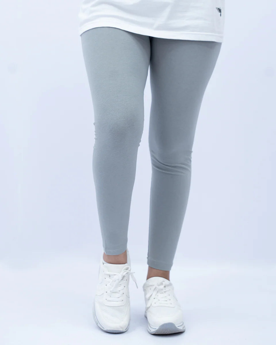 Women’s Grey Plain Tights