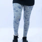 Women’s Grey Printed Leggings