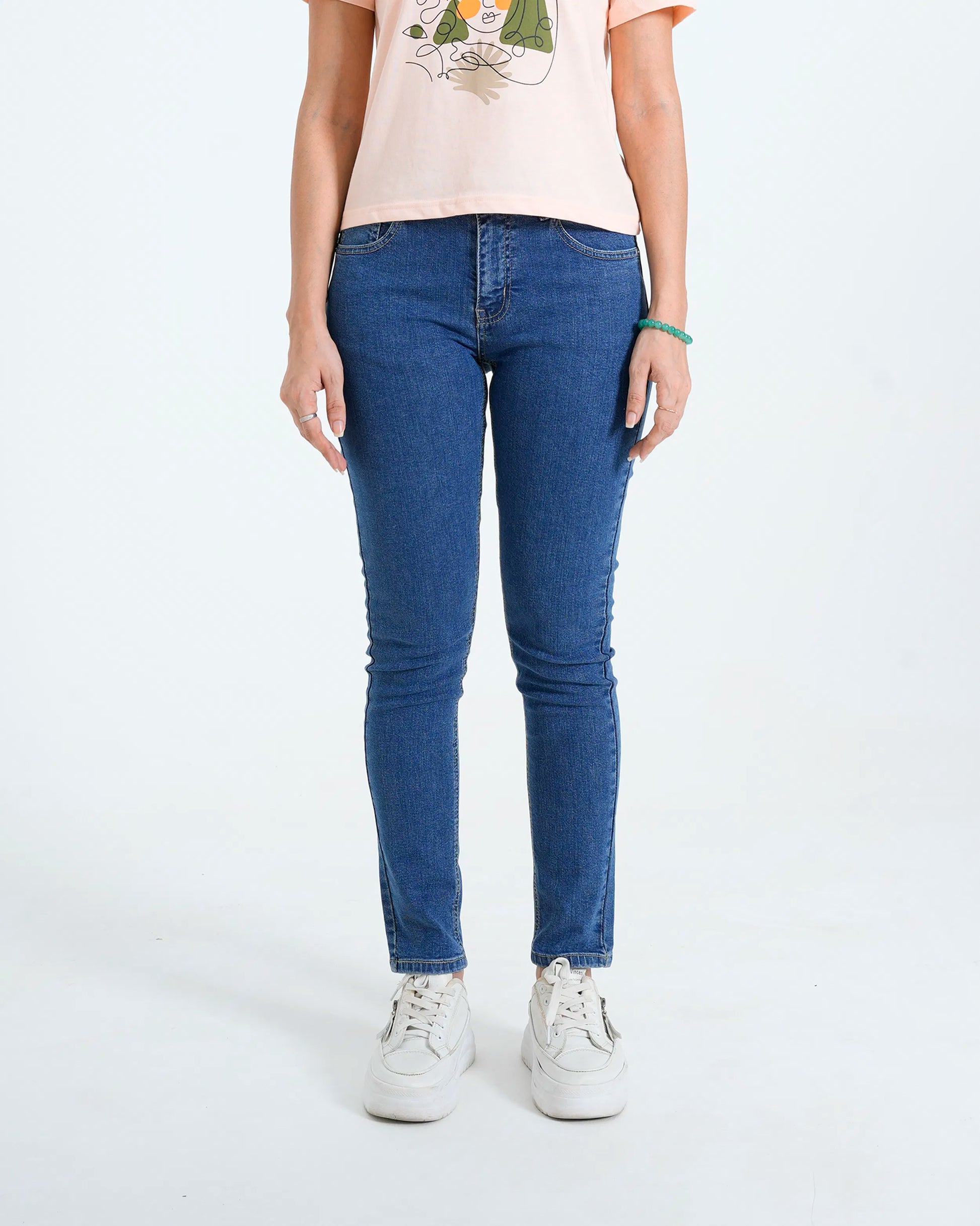 Women’s Navy Blue Slim Fit Jeans