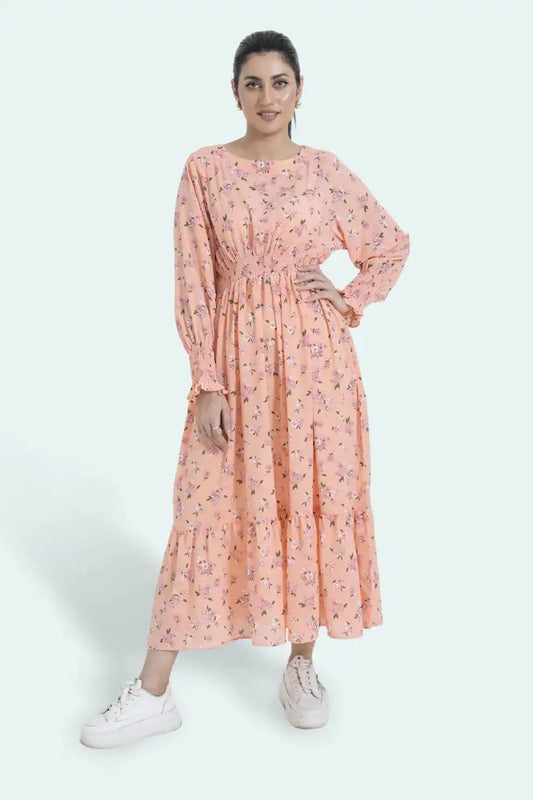 Women’s Peach Maxi Dress