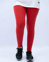 Women’s Red Plain Tights