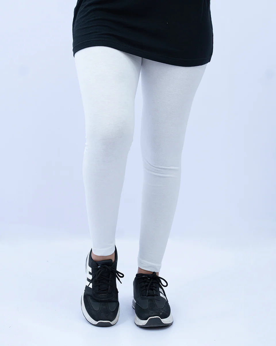 Women’s White Plain Tights