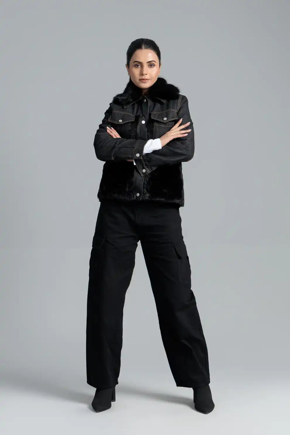 Women’s black lris outerwear jacket