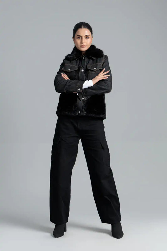 Women’s black lris outerwear jacket