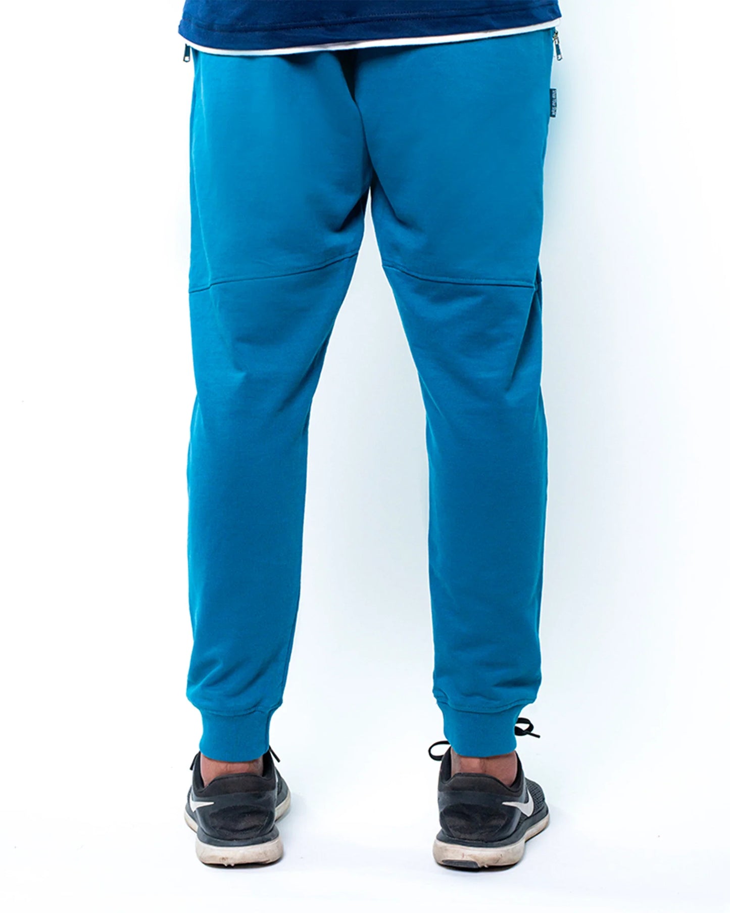 Jogger With Side Zips - Ink Blue