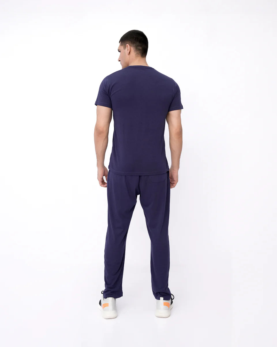 Men’s Comfort Solid Co-ord Set – Ocean Cavern