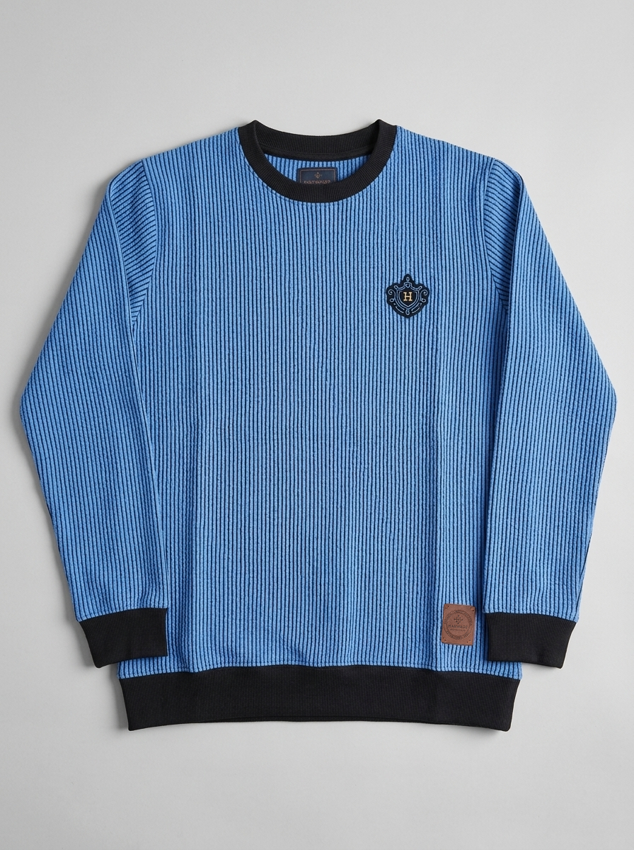 Men’s Interlock Crew-Neck Sweatshirt - Lapis Blue