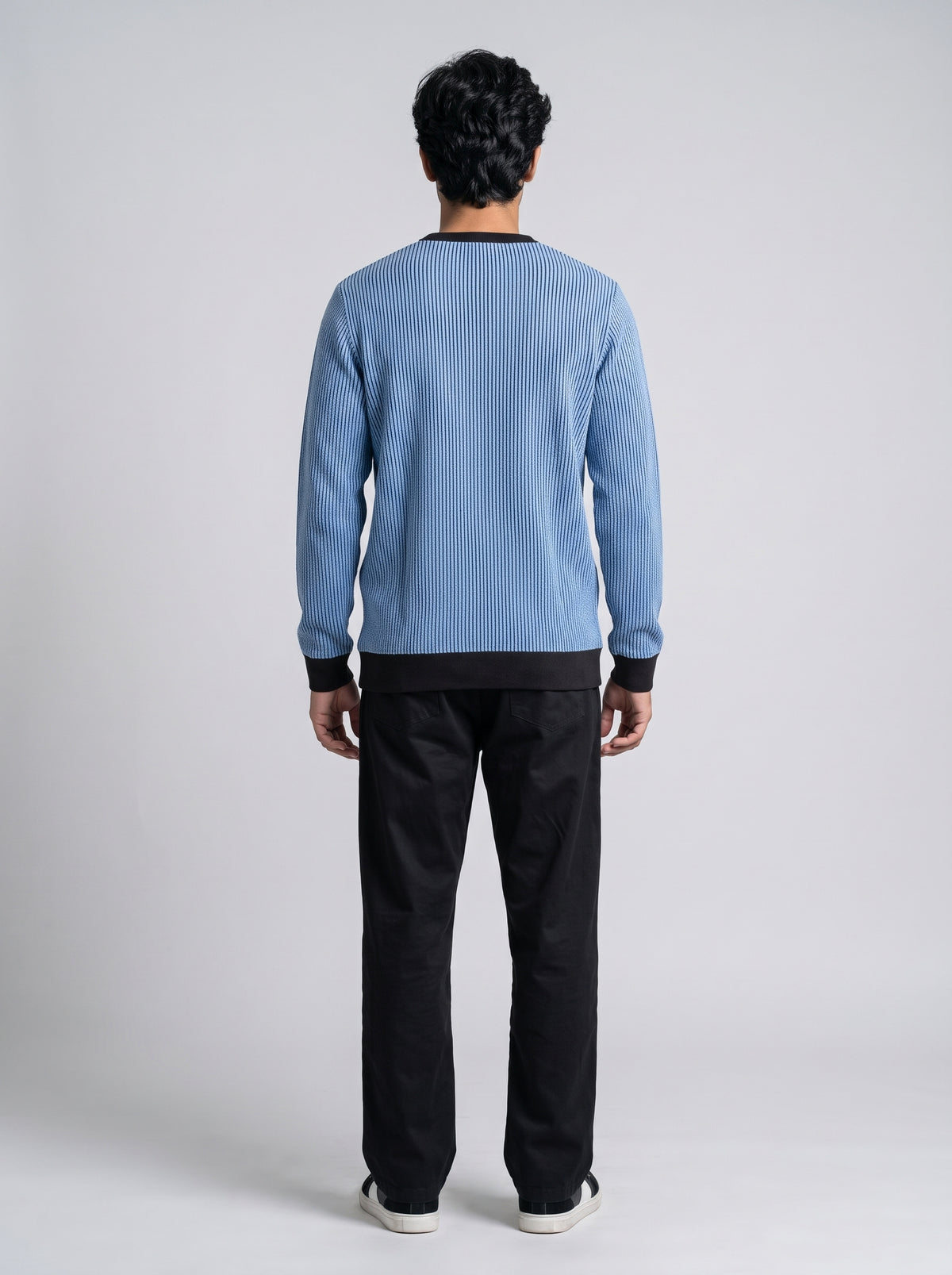 Men’s Interlock Crew-Neck Sweatshirt - Lapis Blue