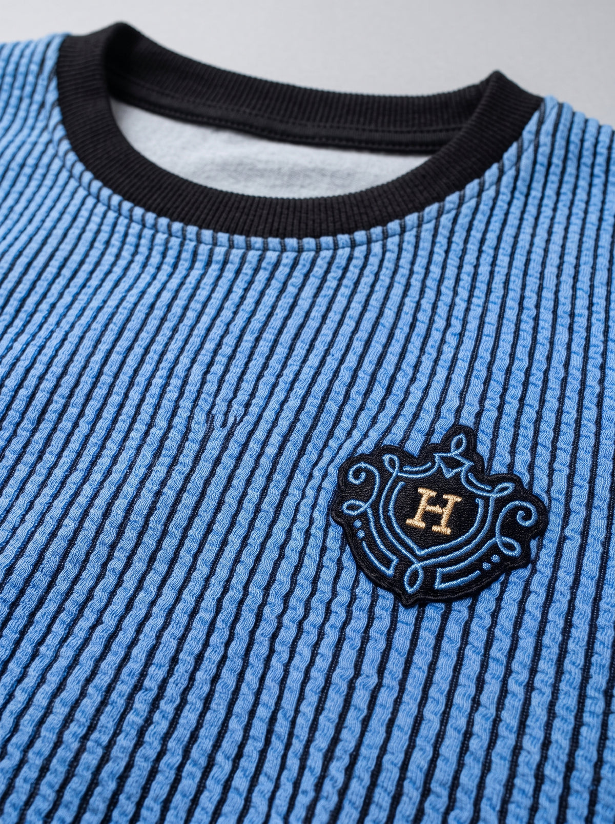 Men’s Interlock Crew-Neck Sweatshirt - Lapis Blue