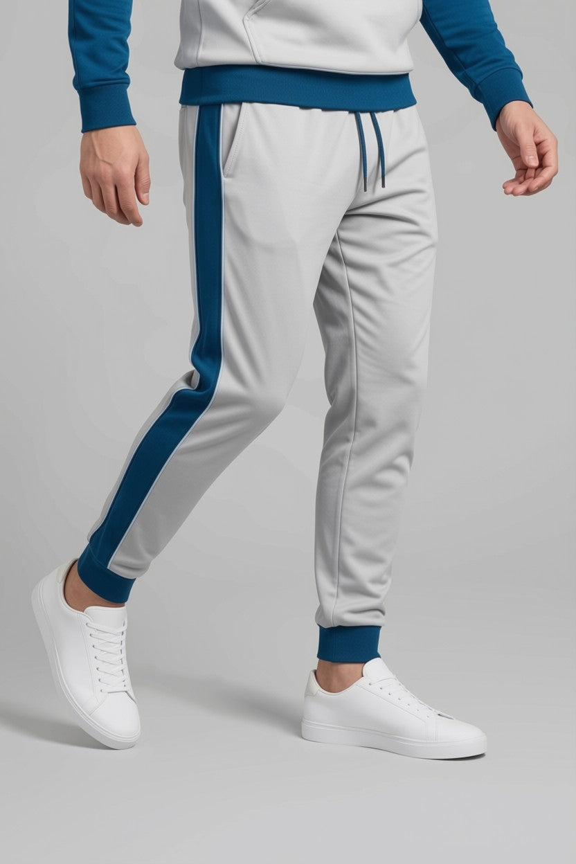 Premium Men’s Trouser Cotton Blend- Blue and Grey