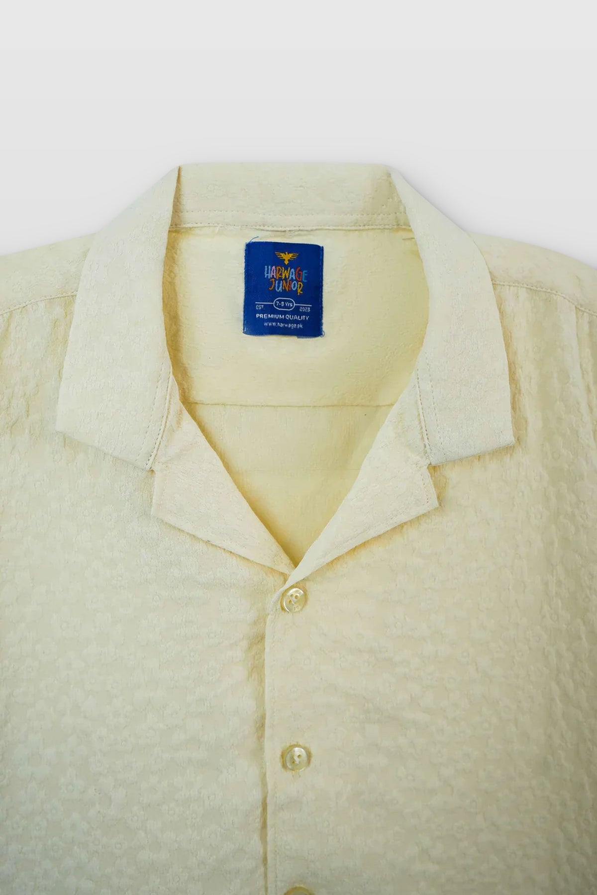 Little Boys' Resort Collar Casual Shirt - Off White