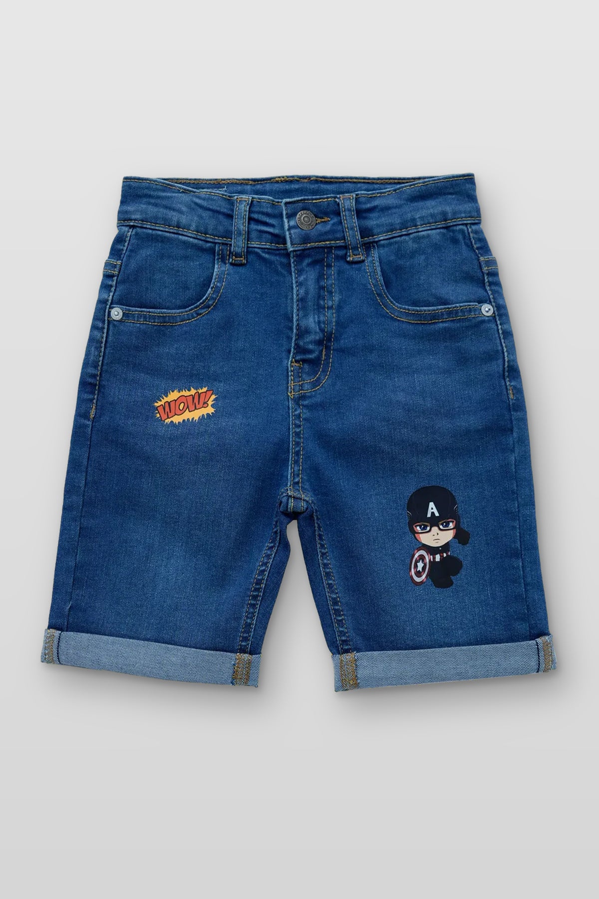 Boy Denim Short - Mid Blue