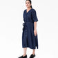 Denim  Long Dress Shirt- Indigo Blue
